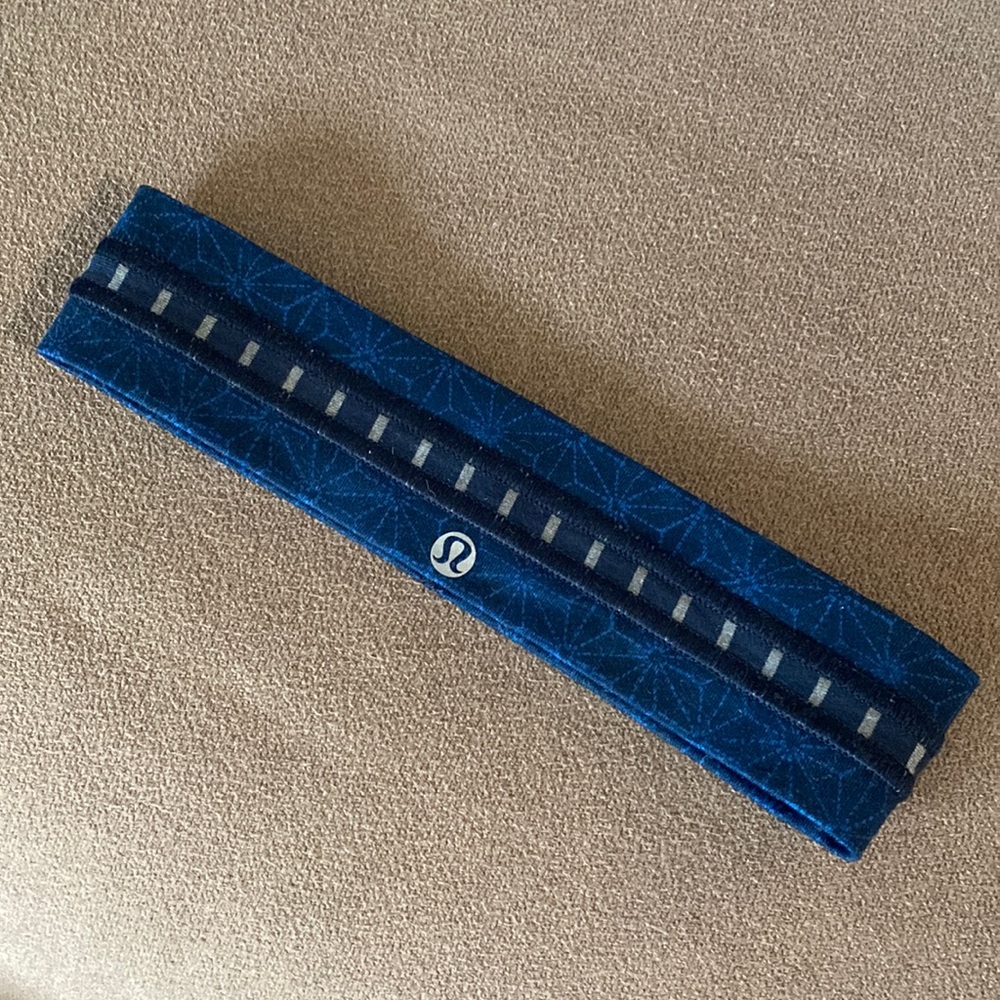 Lululemon headband blue and grey perfect